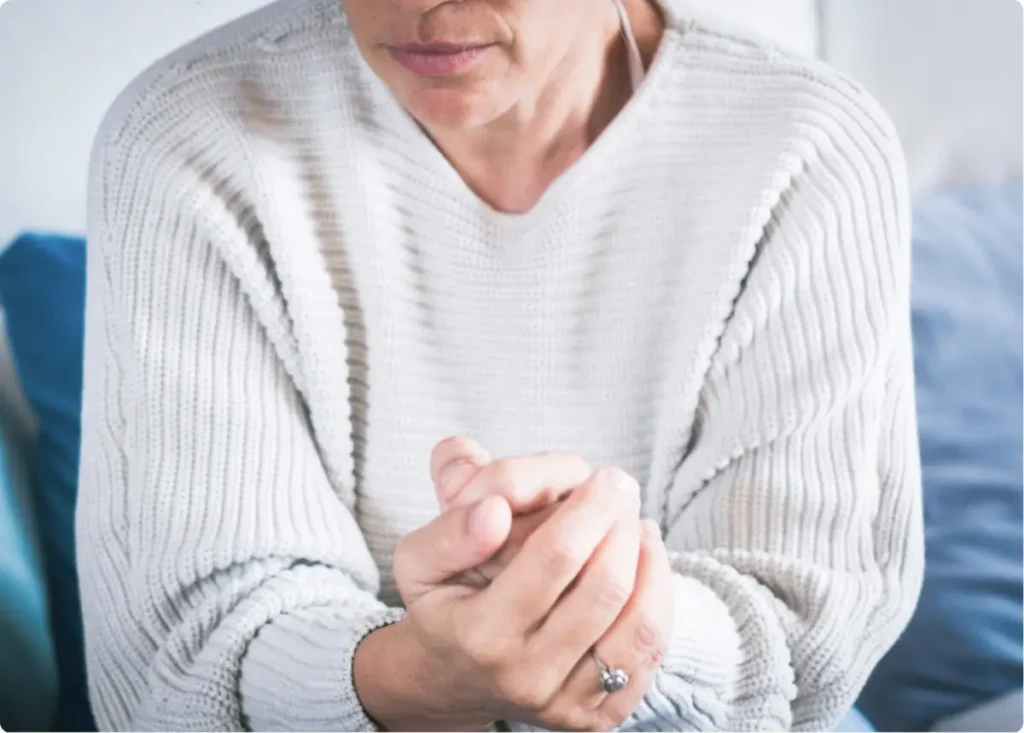 Person seeking bipolar disorder treatment and mental health support.