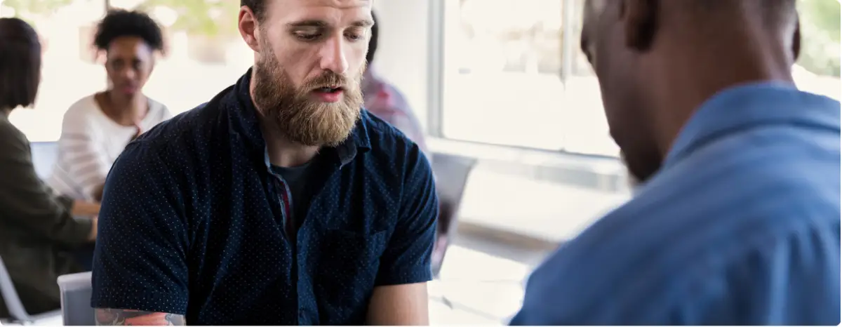 PTSD intake and assessment meeting to create a personalized trauma treatment plan.